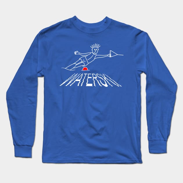 Dude Slalom Waterskiing Long Sleeve T-Shirt by The Tee Cat